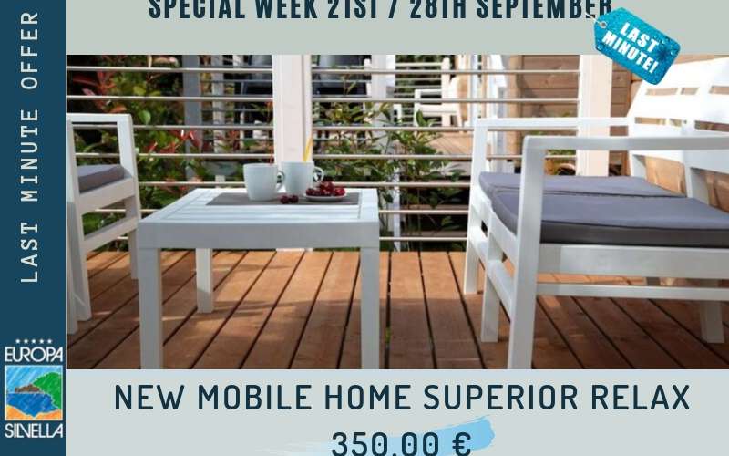 ANGEBOT LETZTE SEKUNDE MOBILHEIM-SUPERIOR RELAX - 7 NÄCHTE VOM 21. BIS 28. SEPTEMBER