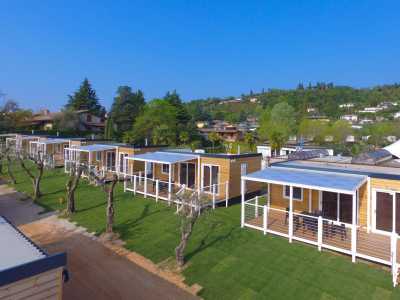 Campingplatz Gardasee mit Mobilheim 2 Schlafzimmer  und Privatbad 