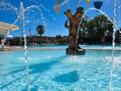 Camping Lake Garda Animation in the swimming pool