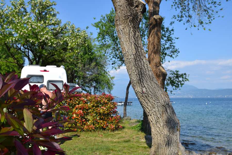 Campingplatz Gardasee mit Stellplätzen direkt am See 8