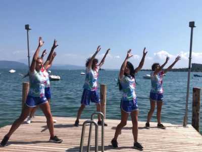 Chocolade Camping Gardasee mit Animation baby dance mini disco 