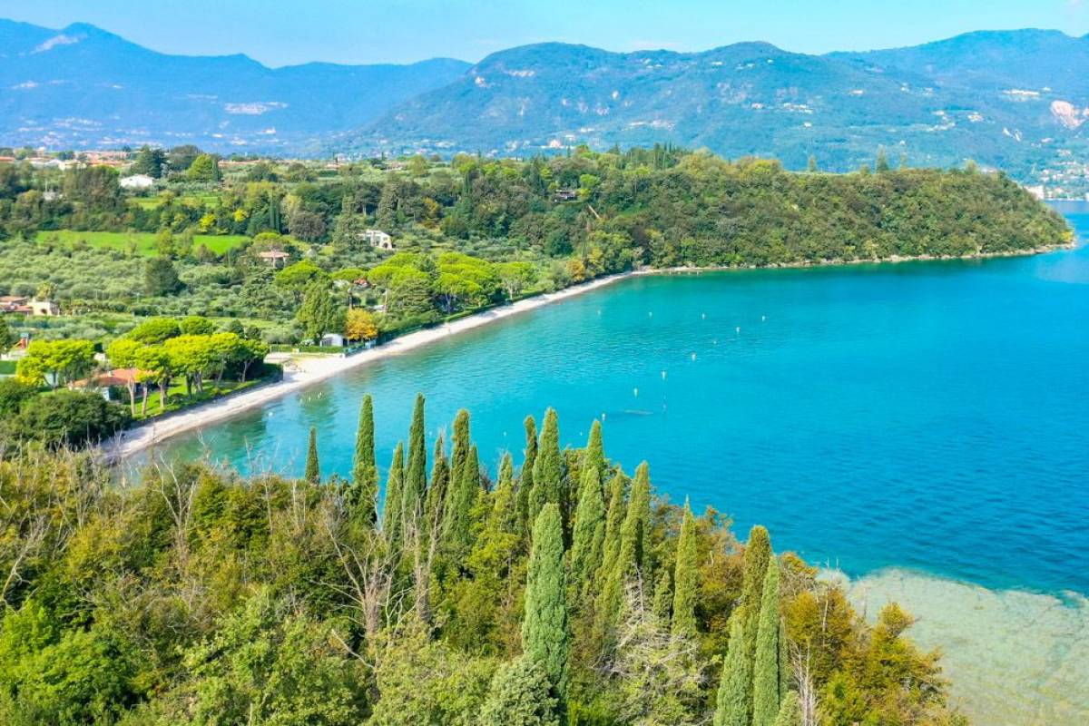 Die schönsten Strände bei San Felice am Gardasee Baia del Vento