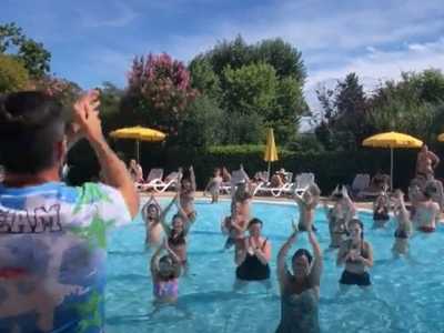 Camping Gardasee Animation im Schwimmbad 