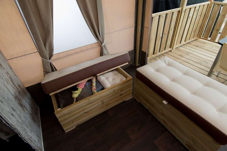 Campingplatz Glamping Gardasee mit Zelt mit Klimaanlage und Privatbad 18