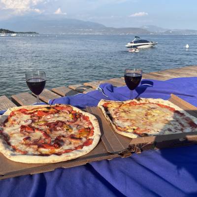Richtig lecker die Pizza von Campingplatz 