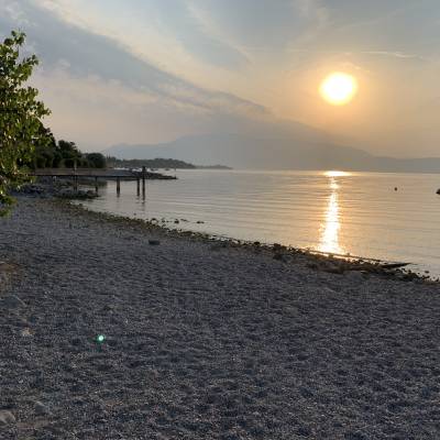 Il lago all’alba!!